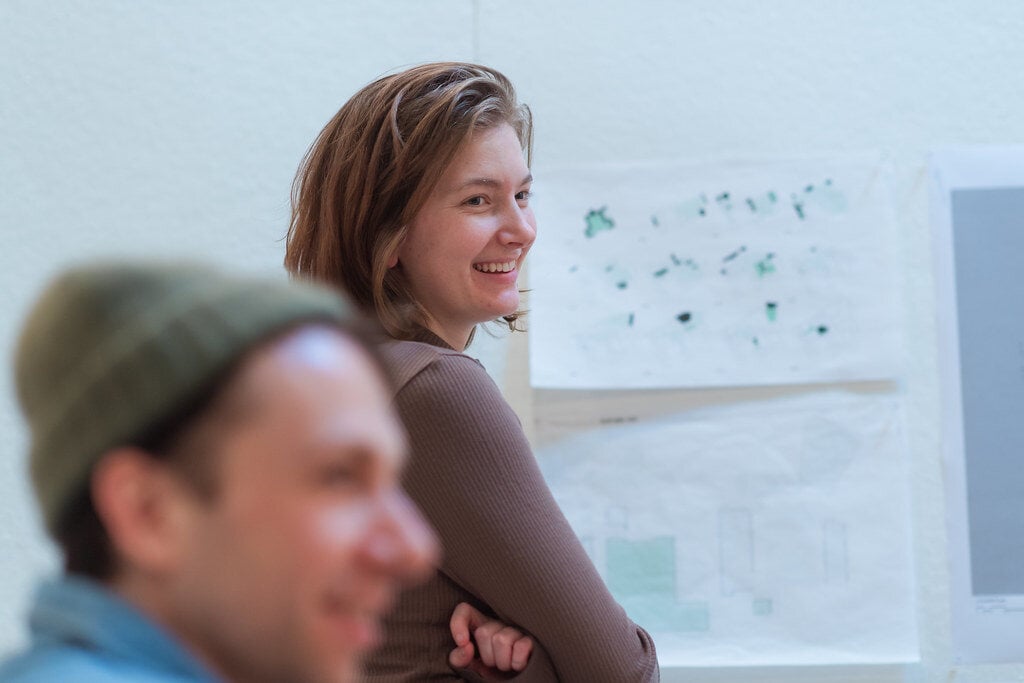 female researcher smiling