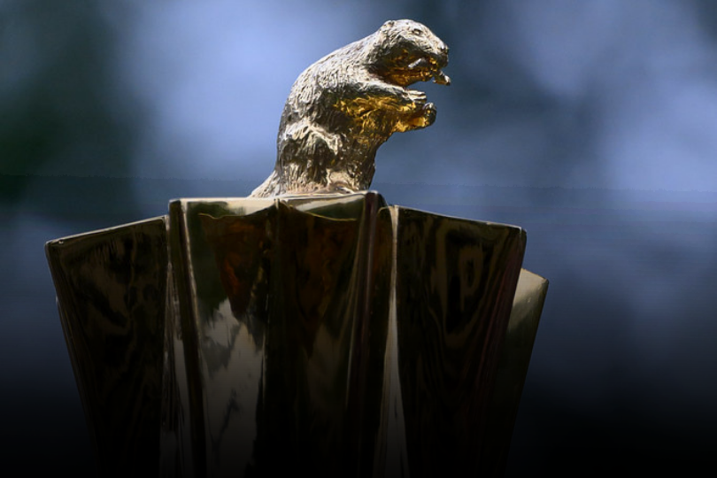 ceremonial mace with beaver on top