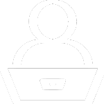 image of person in front of a laptop